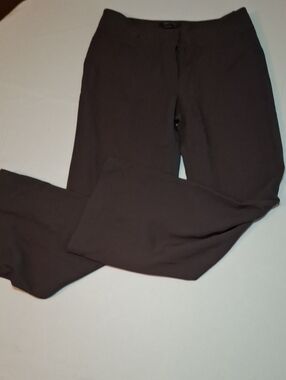 BCBGMaxAzria Black Tailored Straight-Leg Wool Blend Trousers